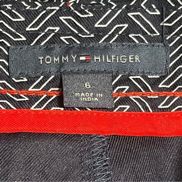 Tommy Hilfiger navy blue and white relaxed wide leg trousers size 6 - Picture 10 of 14